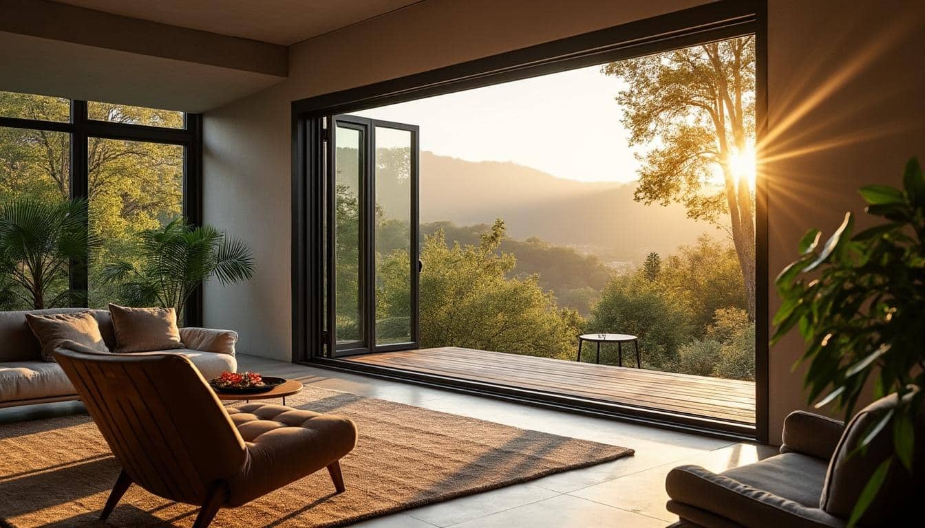 Illustration: Définition et principe de la baie vitrée à galandage