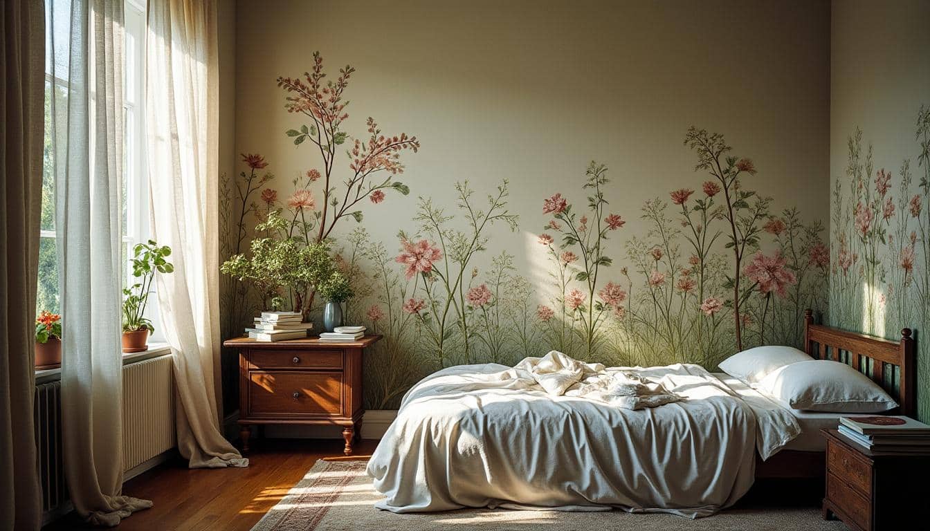 Chambre avec papier peint panoramique : conseils et inspirations