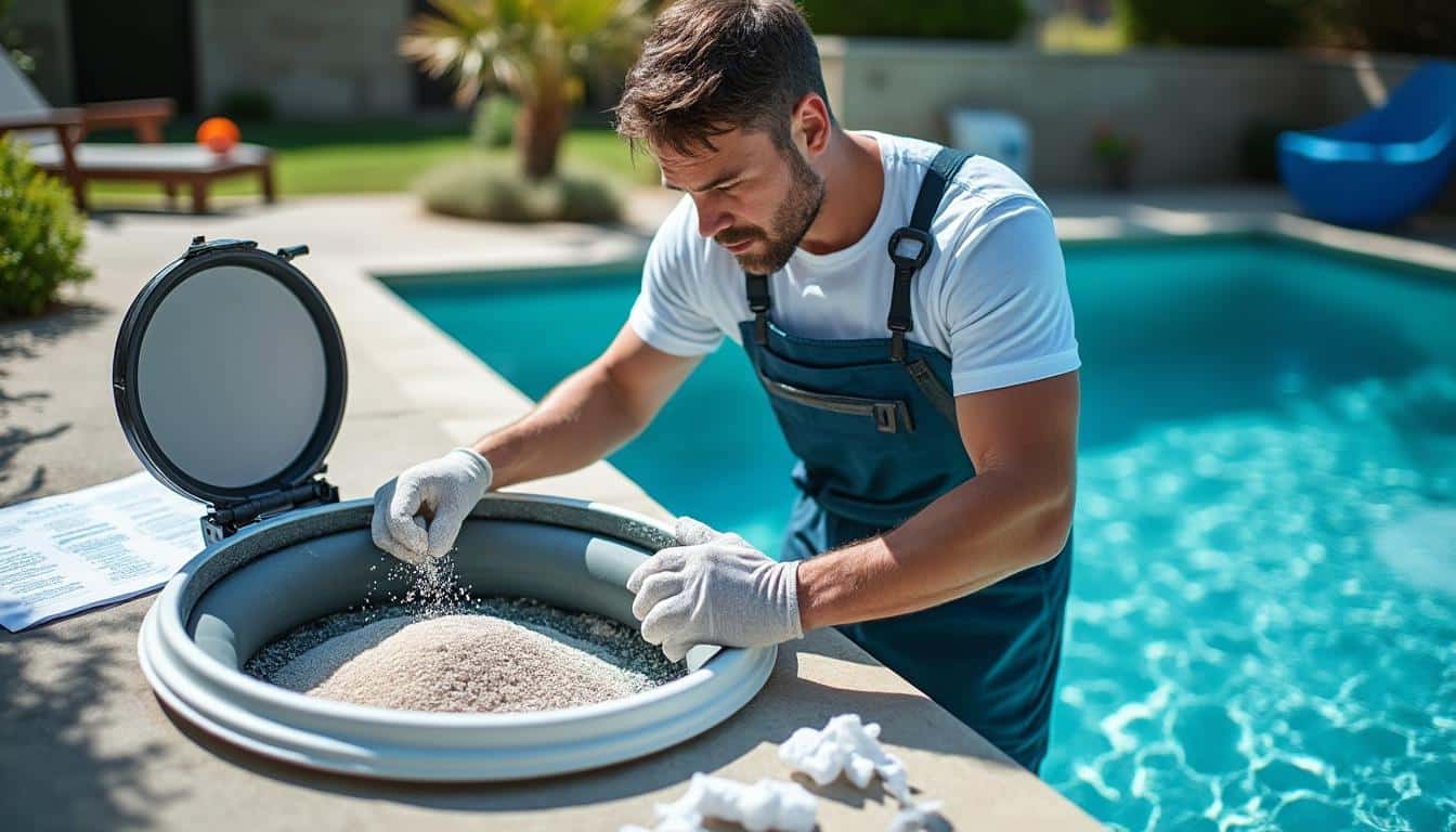 Illustration: Définition et avantages du verre pour le filtre de piscine