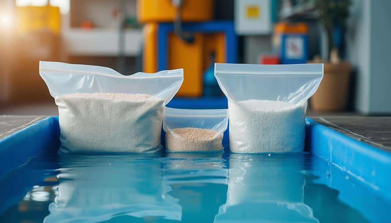 Illustration: Fonctionnement du système de filtration à verre et comparaison avec le sable