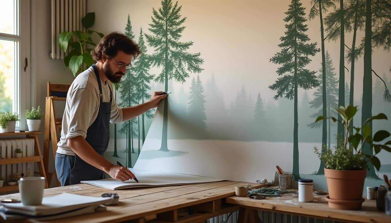 Comment poser un papier peint panoramique : guide pratique et astuces