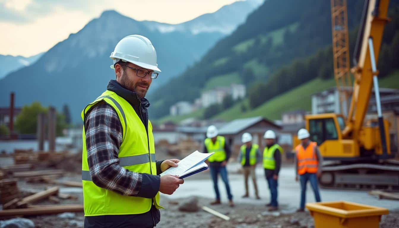 Illustration: Définition du métier de conducteur de travaux en Suisse