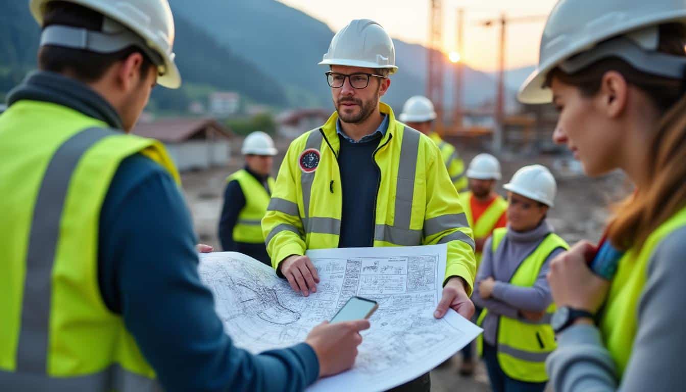 Illustration: Présentation des niveaux de salaire du conducteur de travaux en Suisse