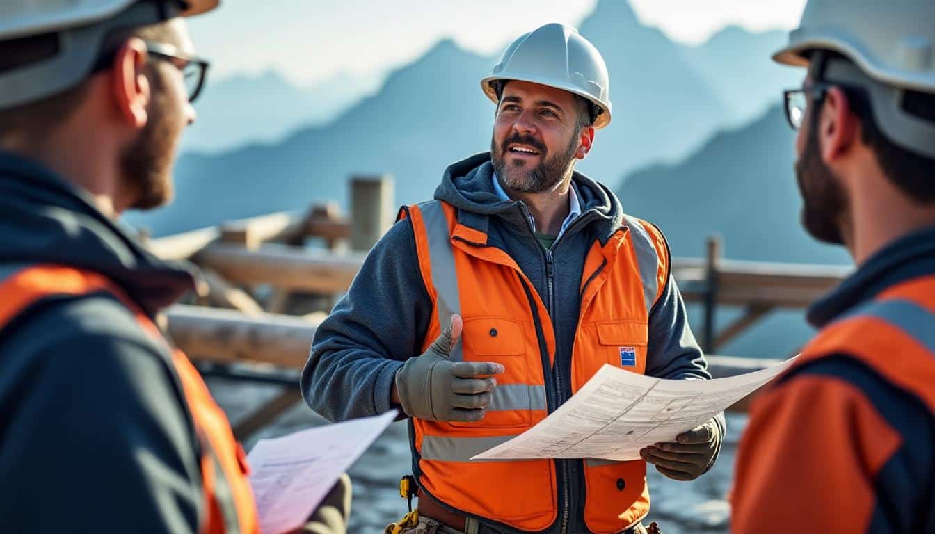 Illustration: Compétences et qualités requises pour le conducteur de travaux suisse