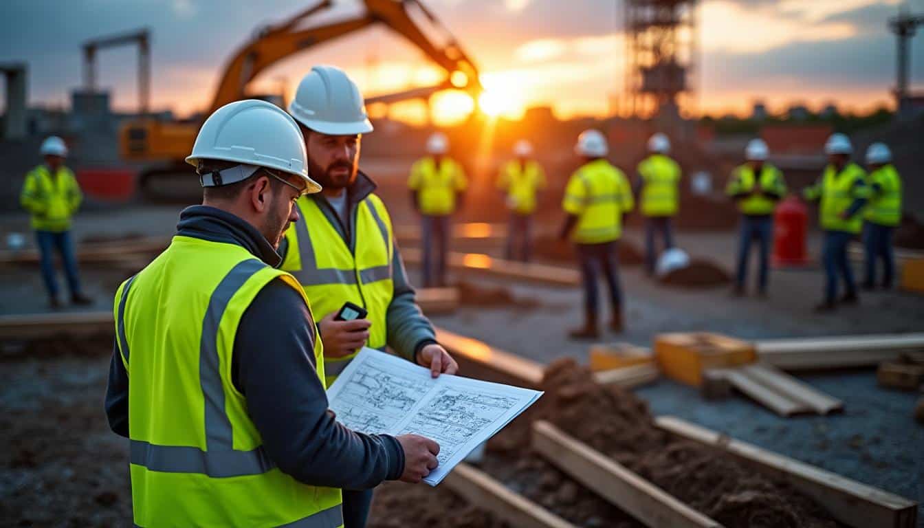 Illustration: Quelles sont les missions quotidiennes d’un conducteur de travaux sur chantier ?