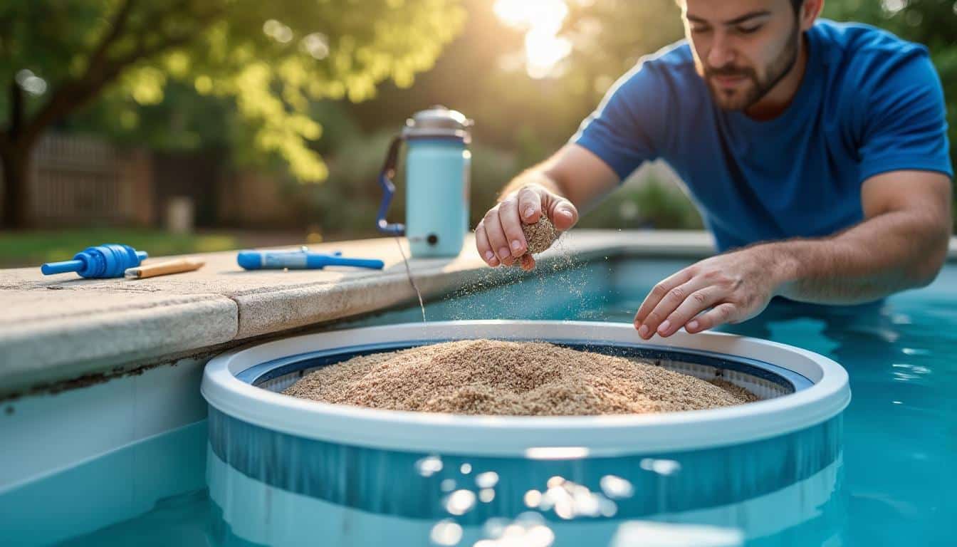 Illustration: Fonctionnement et importance du filtre à sable pour piscine
