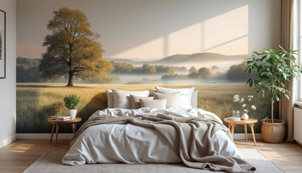 Le papier peint panoramique tendance pour sublimer la chambre