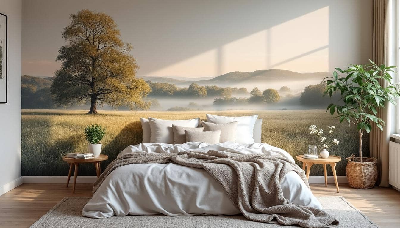 Le papier peint panoramique tendance pour sublimer la chambre