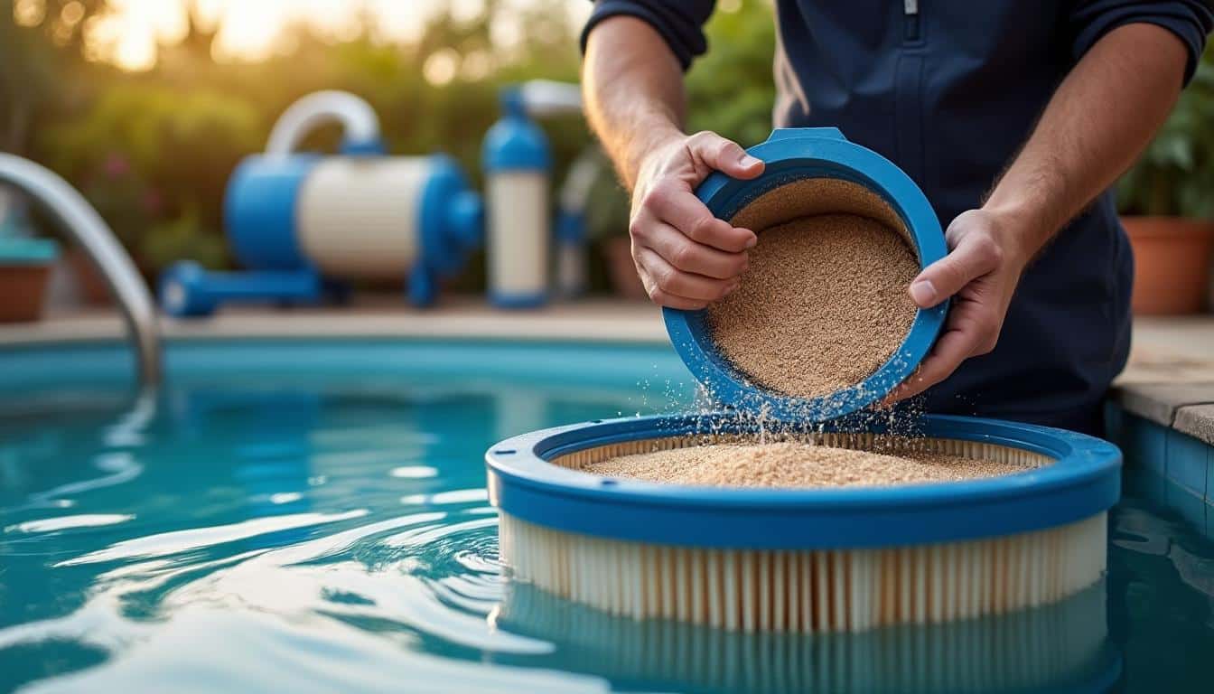Illustration: Comprendre le rôle du sable dans le filtre de piscine