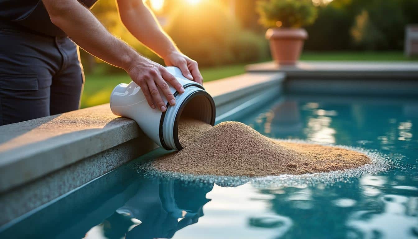 Illustration: Comprendre le rôle du sable dans un filtre de piscine