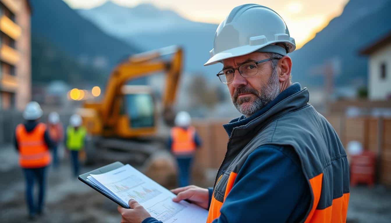 Illustration: Présentation des chiffres du salaire du conducteur de travaux en Suisse
