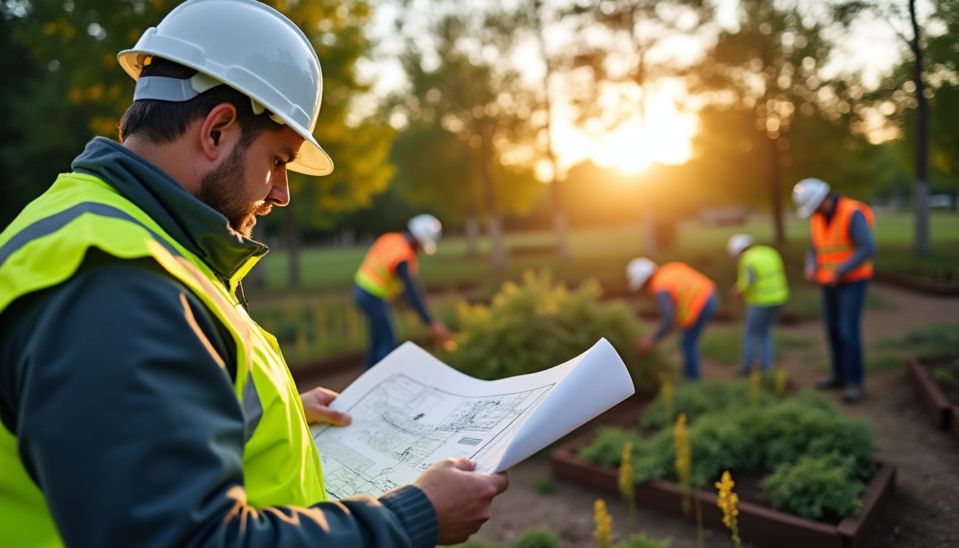 Illustration: Définition du métier de conducteur de travaux paysagers