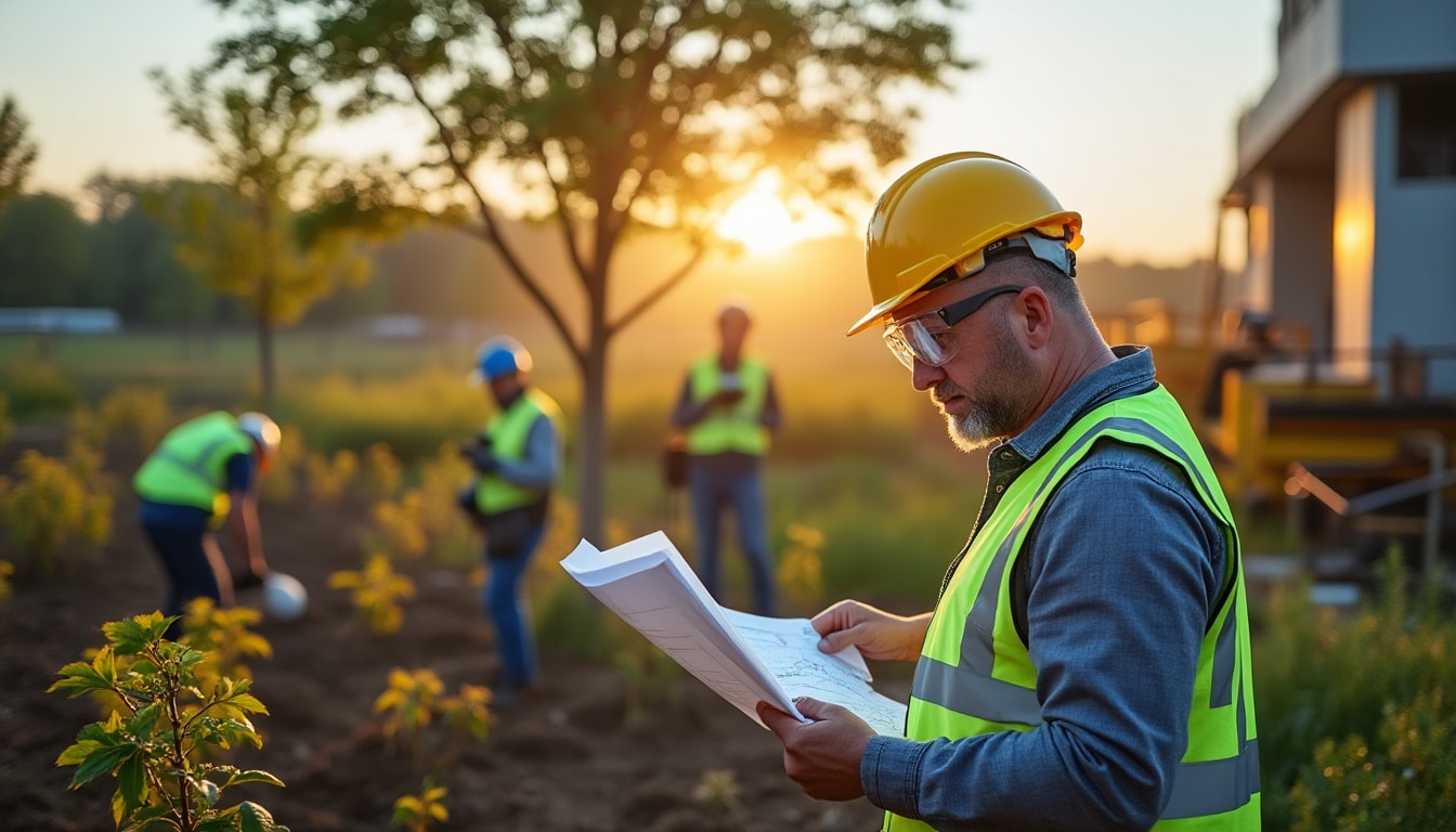 Illustration: Missions et tâches quotidiennes du conducteur de travaux paysagers