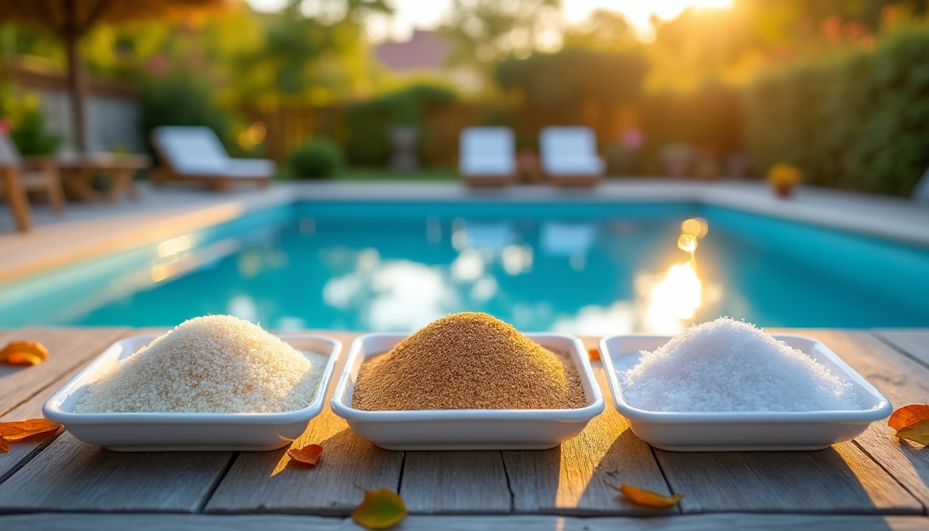 Illustration: Comparaison du filtre à billes de verre avec le sable et autres médias pour piscine