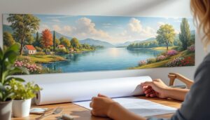 Le papier peint panoramique autocollant : mode d’emploi et idées déco