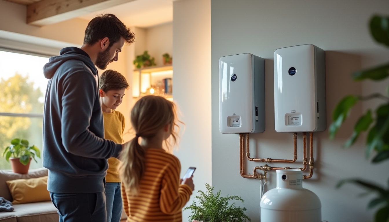 Illustration: Différences entre pompe à chaleur pour le chauffage et pour la production d’eau chaude