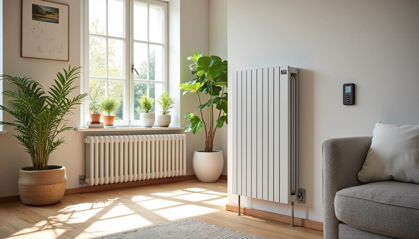 Illustration: Compatibilité des différents types de radiateurs avec une pompe à chaleur air-eau