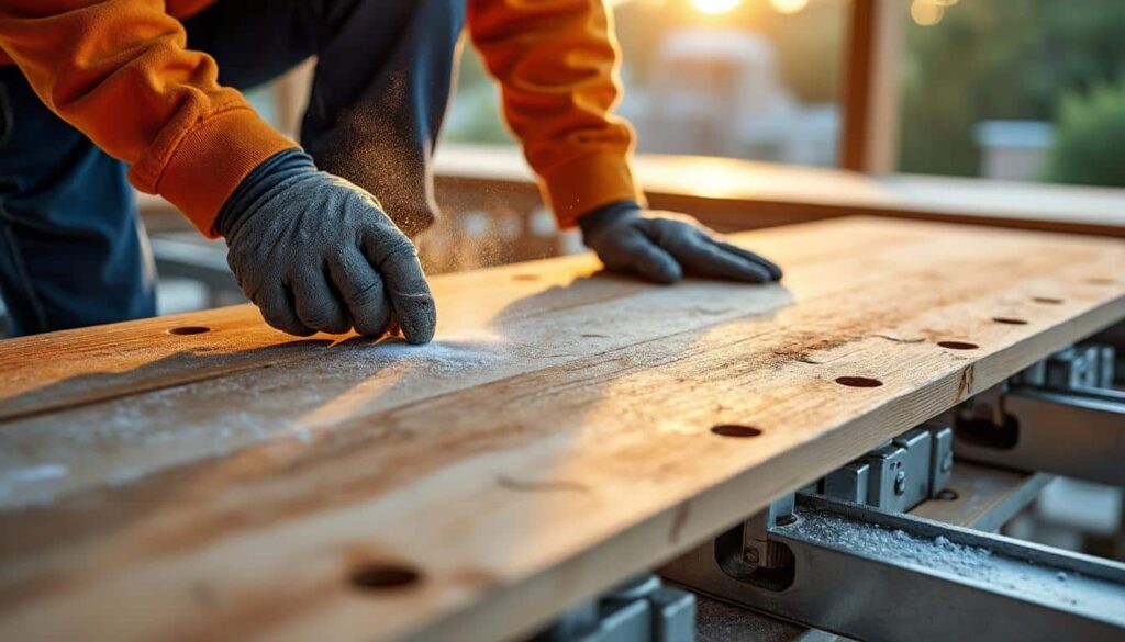 Étaiement du plancher : charge ponctuelle et répartition en sécurité