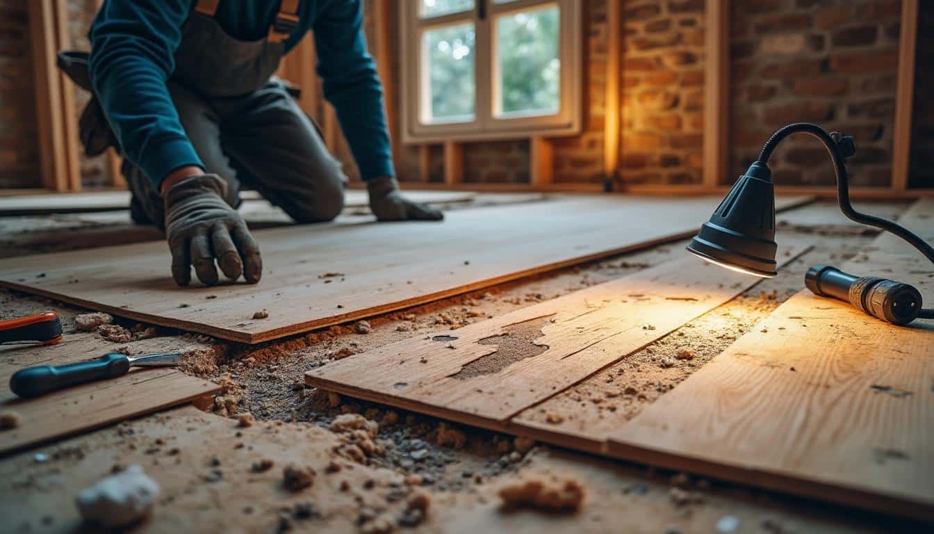 Illustration: Identifier les causes d’humidité et d’infiltration sous un plancher