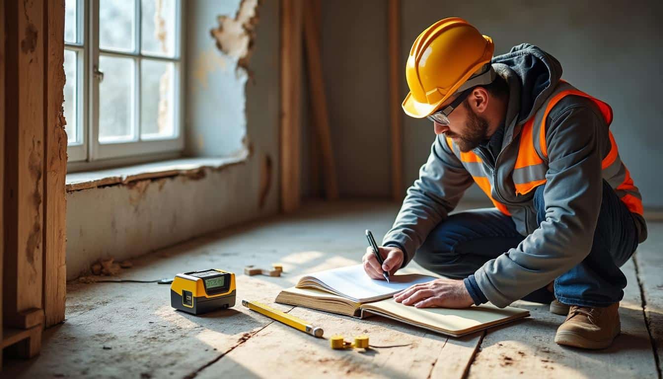 Illustration: Diagnostiquer et évaluer la déformation d’un plancher sur poutre acier