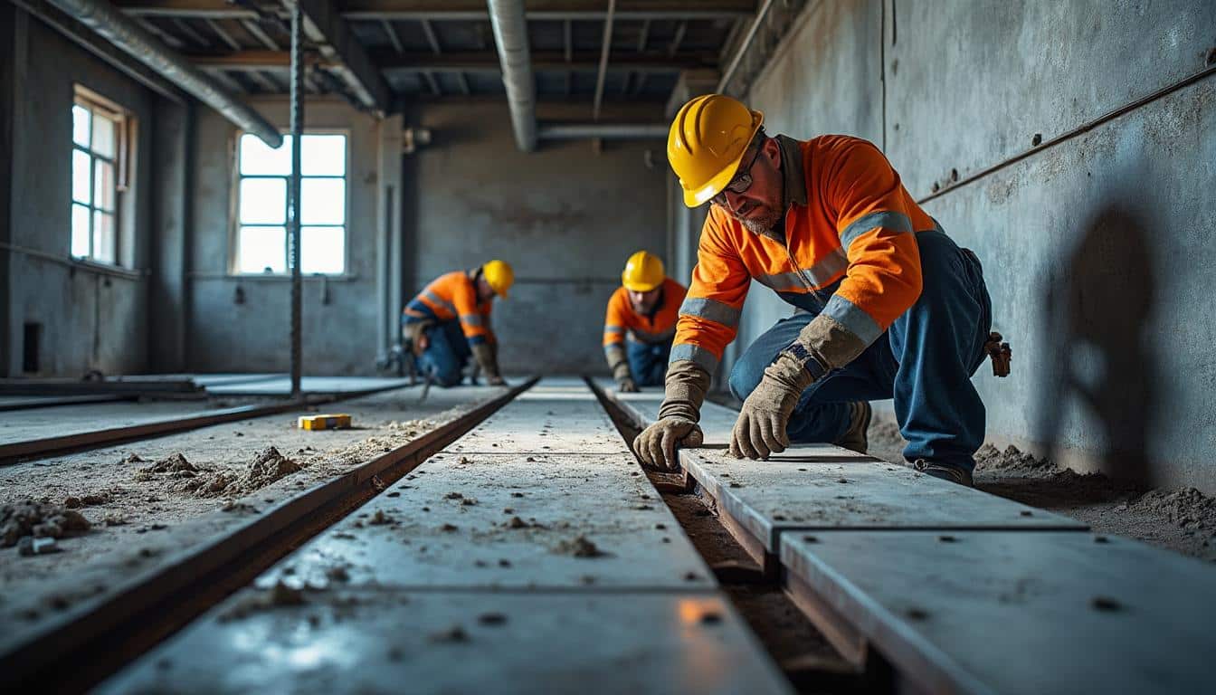 Étaiement du plancher à poutre acier en cas de déformation : guide complet