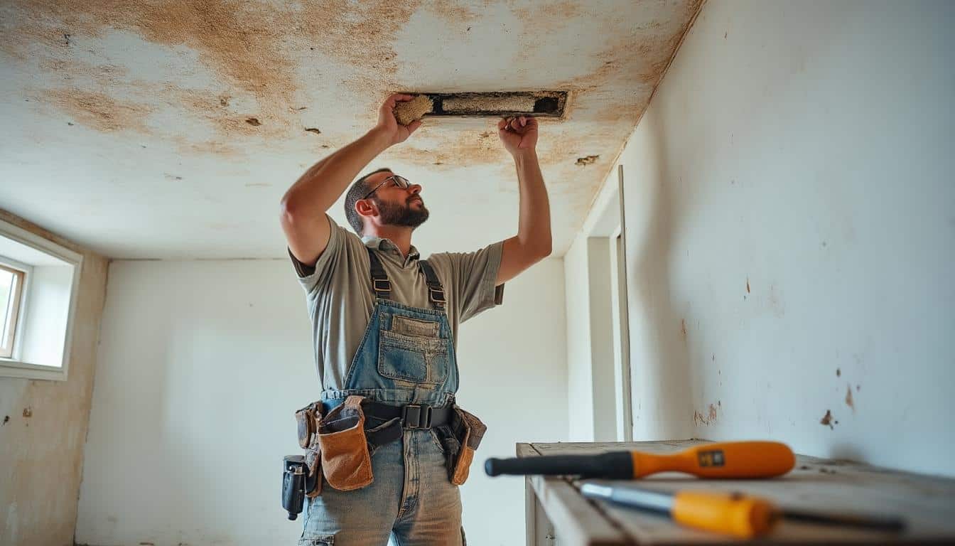 Illustration: Comment bien préparer le plafond avant d’entamer la pose du lambris en PVC