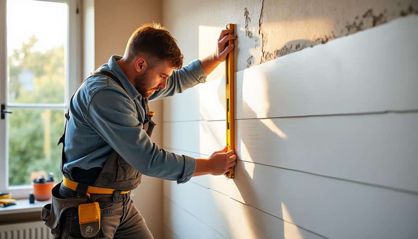 Illustration: Comprendre les atouts du lambris PVC pour habiller un mur