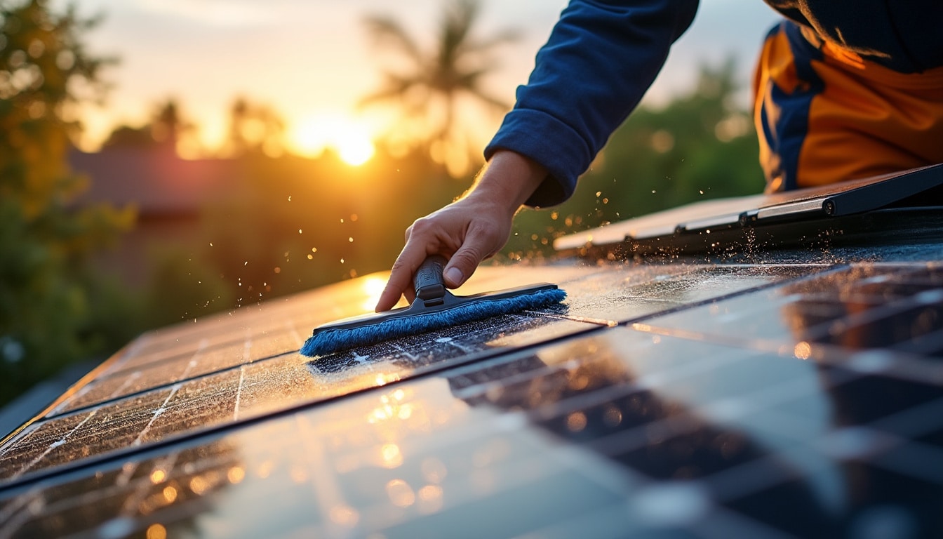 Illustration: Pourquoi un nettoyage régulier des panneaux solaires est indispensable pour votre installation