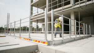 Garde-corps provisoire de chantier : normes et pose