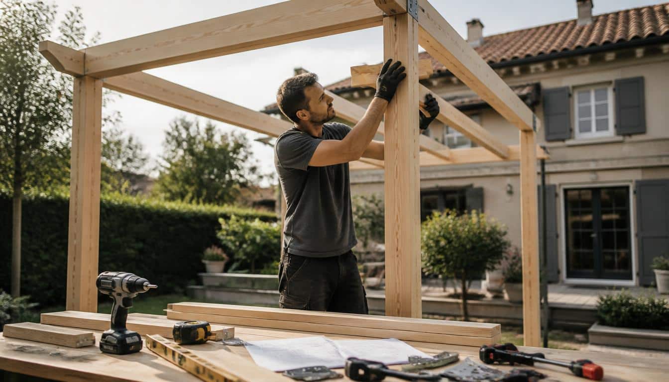 Fabriquer une pergola en bois étape par étape