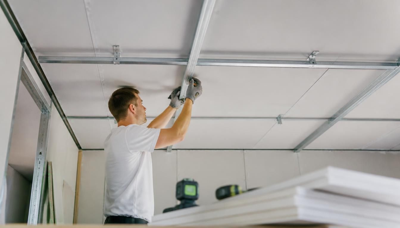 Comment poser un rail de placo au plafond